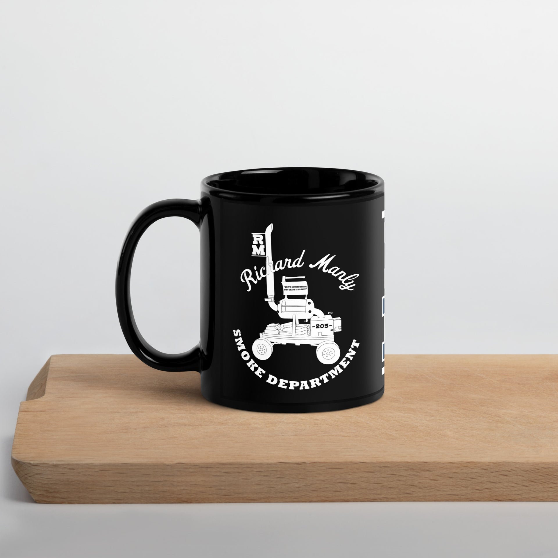 Smoke Department Mug Black Glossy – Richard Manly
